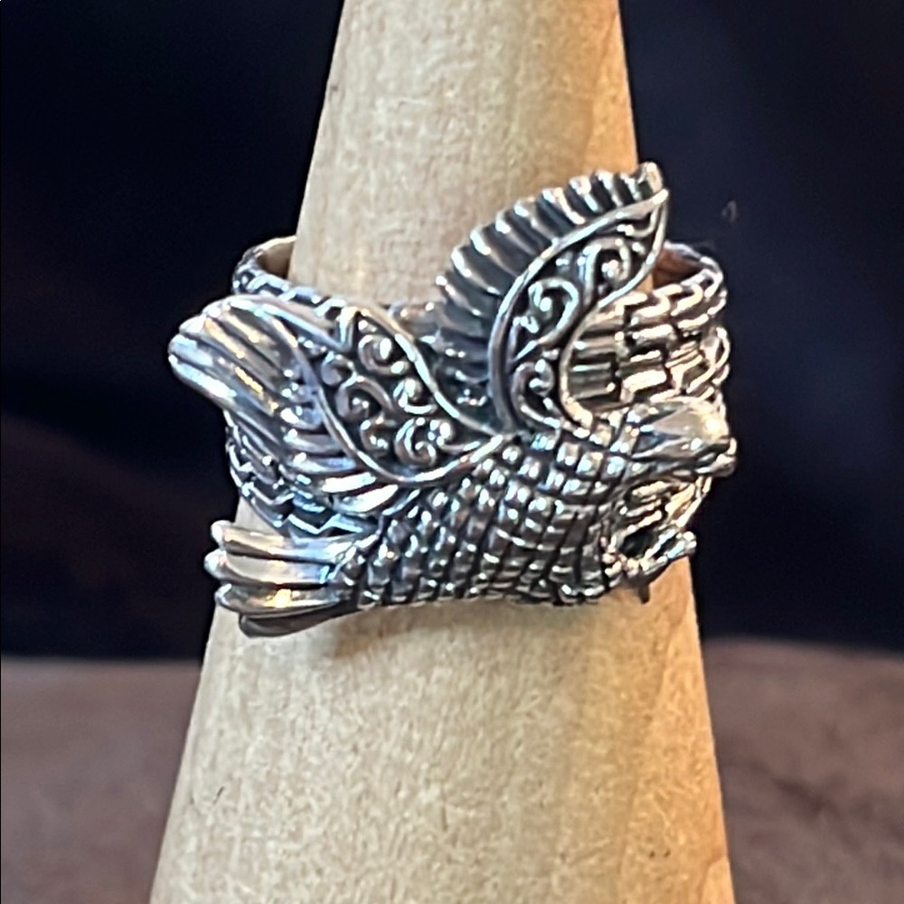 Bali Legacy Sterling Silver Garuda Ring 8